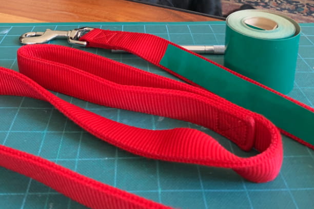 DIY reflective dog collar or leash