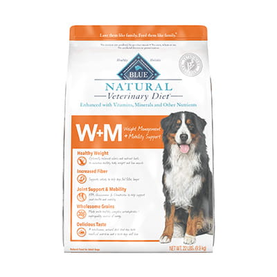 Blue Buffalo Natural Veterinary Diet® W+M Weight Management + Mobility Support for Dogs - Dry