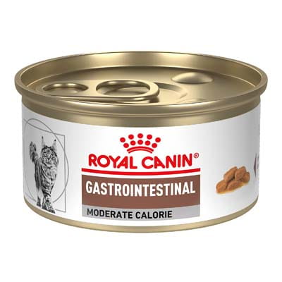 Royal Canin Veterinary Diet Adult Gastrointestinal Moderate Calorie Thin Slices in Gravy Canned Wet Cat Food