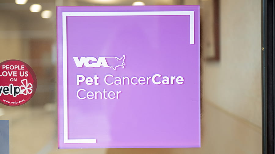 VCA Animal Specialty & Emergency Center Pet CancerCare Center Sign
