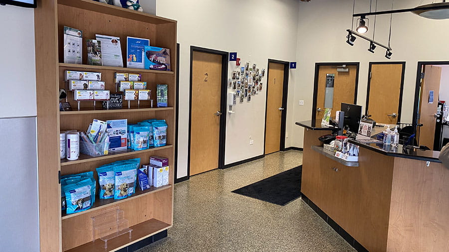 VCA Animal Care Center of Chicago reception area